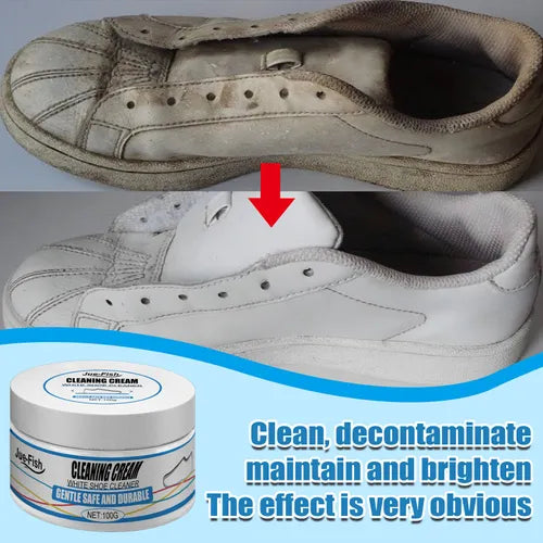 White Shoe Cleaner Foam Instant Sneaker Whitener & Stain Remover - Botora Hub