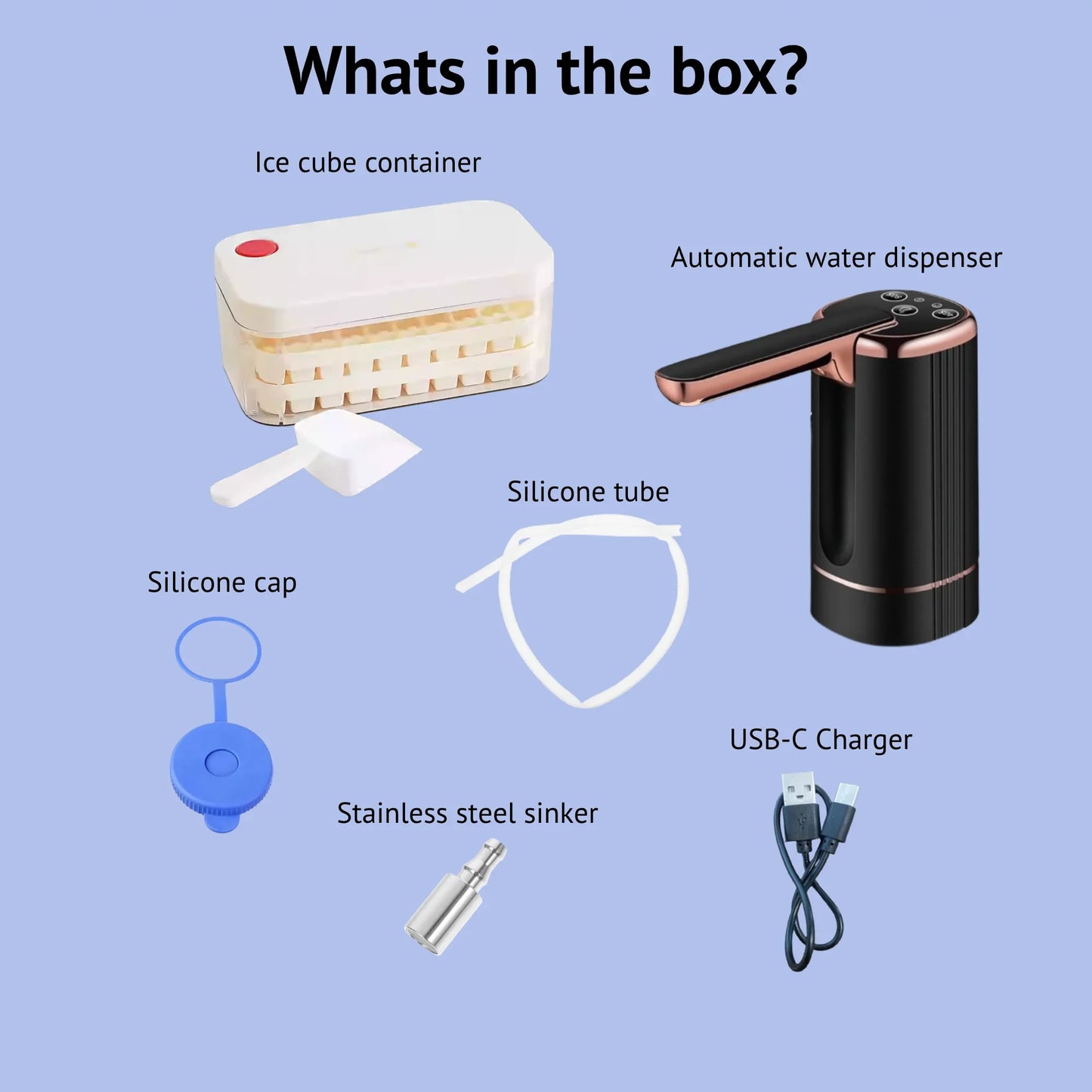 Automatic Gallon Water Dispenser with Ice Maker Full Kit - Botora Hub
