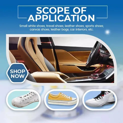 White Shoe Cleaner Foam Instant Sneaker Whitener & Stain Remover - Botora Hub