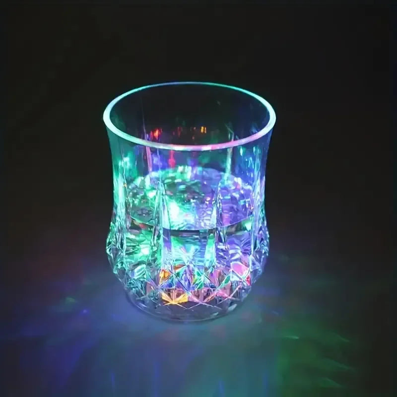 GlowSip Inductive LED Rainbow Cup, Smart Light-Up Drinking Glass - Botora Hub