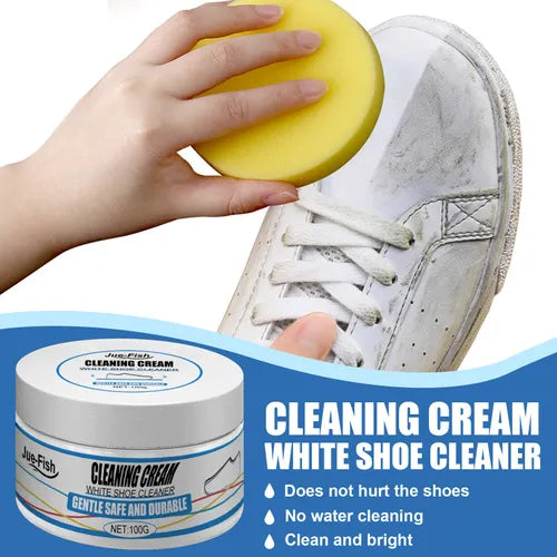 White Shoe Cleaner Foam Instant Sneaker Whitener & Stain Remover - Botora Hub