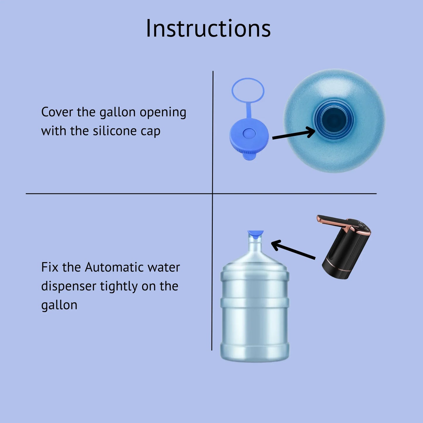 Automatic Water Dispenser Pump with Silicone Cover – Smart & Hygienic Hydration - Botora Hub