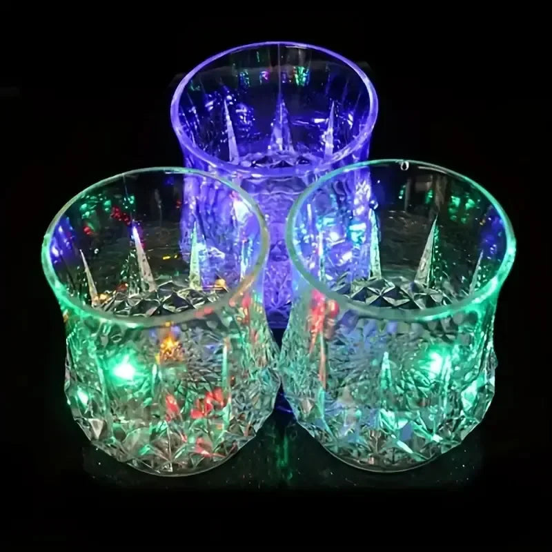 GlowSip Inductive LED Rainbow Cup, Smart Light-Up Drinking Glass - Botora Hub