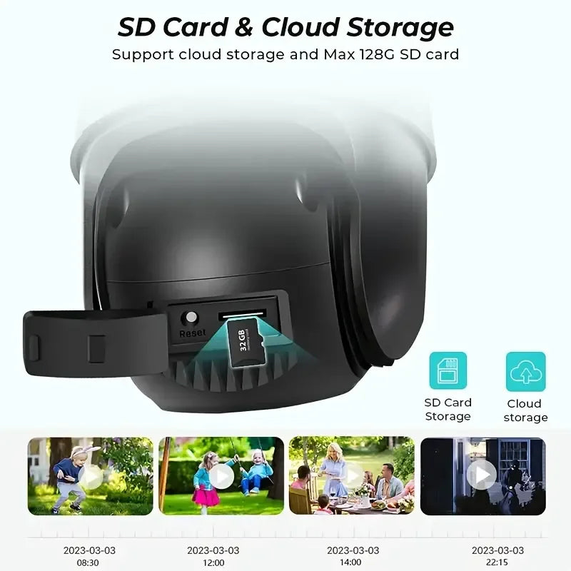 360° Dual Lens WiFi Security Camera with Motion Detection & Night Vision - Botora Hub