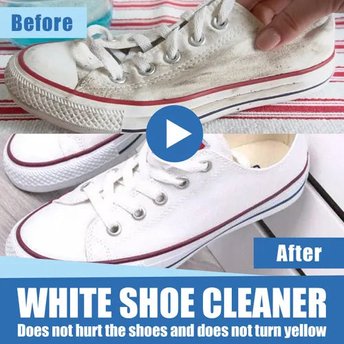 White Shoe Cleaner Foam Instant Sneaker Whitener & Stain Remover - Botora Hub