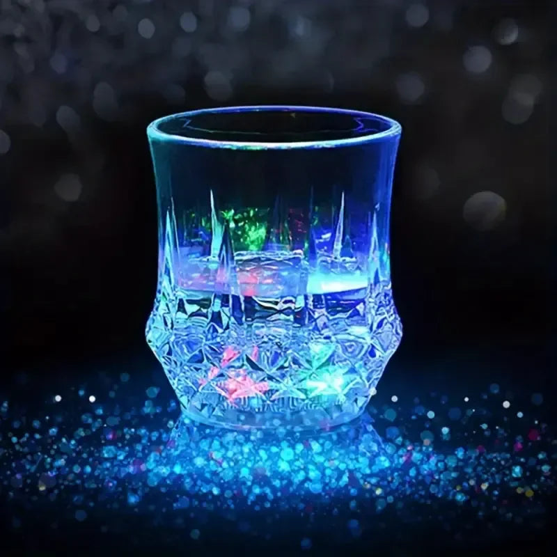 GlowSip Inductive LED Rainbow Cup, Smart Light-Up Drinking Glass - Botora Hub