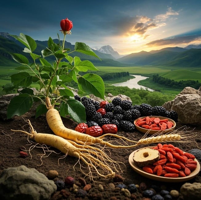 Yellow Essence Wolfberry Ginseng Tea