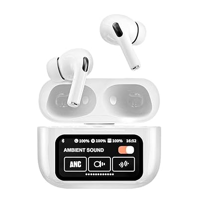 2025 A9Pro Wireless Bluetooth Earbuds – AI Voice Control, ANC Noise Canceling, Long Battery Life, Color Screen Case Win a FREE Baseball Cap