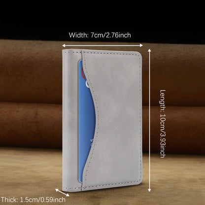 Magnetic Detachable Phone Wallet Synthetic Leather Card Holder for iPhone 12–17 Series