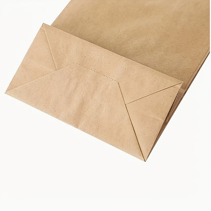 Brown Kraft Paper Gift Bags with Handles, Reusable Shopping, Lunch & Party Bags for Small Businesses and Events
