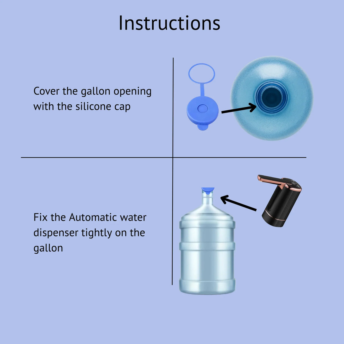 Automatic Water Dispenser Pump with Silicone Cover – Smart & Hygienic Hydration - Botora Hub