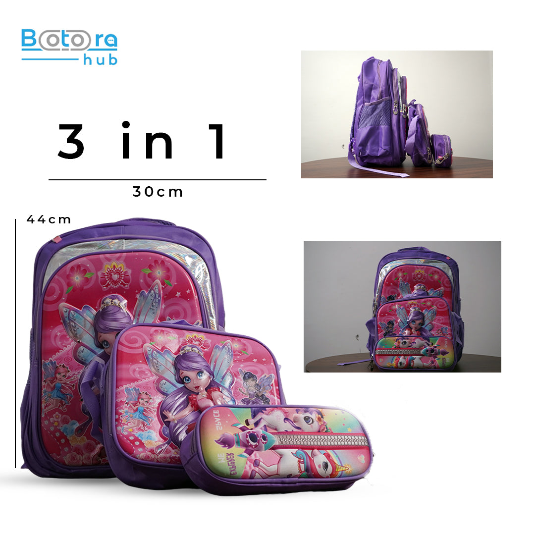 Colorful Children's School Bag 16 Inch Durable, Lightweight Backpack for Boys & Girls