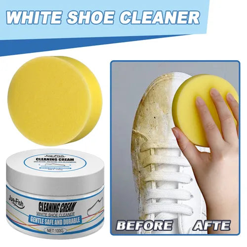 White Shoe Cleaner Foam Instant Sneaker Whitener & Stain Remover - Botora Hub